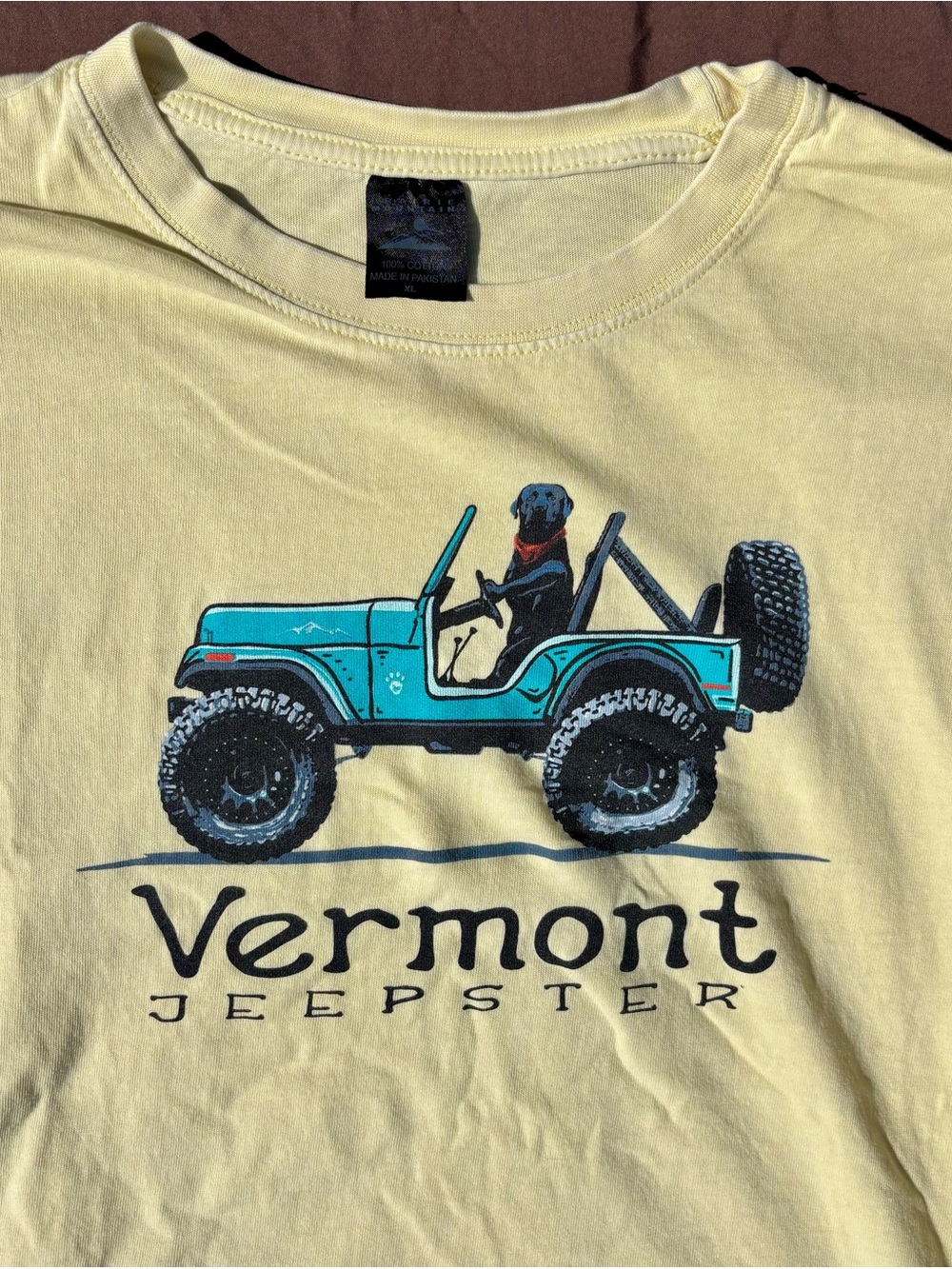 Vermont Jeepster Graphic Tee - Yellow